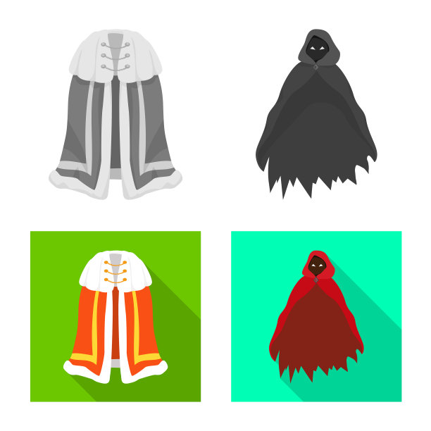 设计材料和服装标志套图片下载