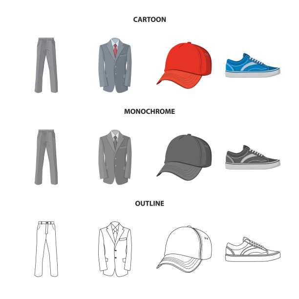 孤立对象人和服装符号图片下载