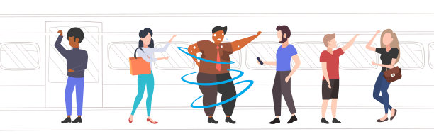 地铁里的胖子超重图片下载