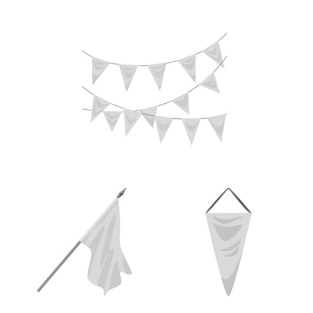 设计宣传和纺织标志套装图片下载