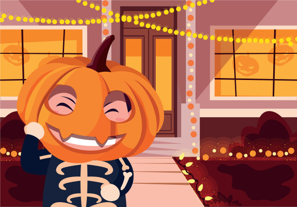 万圣节儿童服装设计图片下载