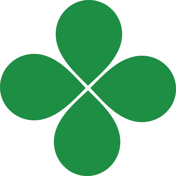 绿色三叶草叶子图标模板图片下载