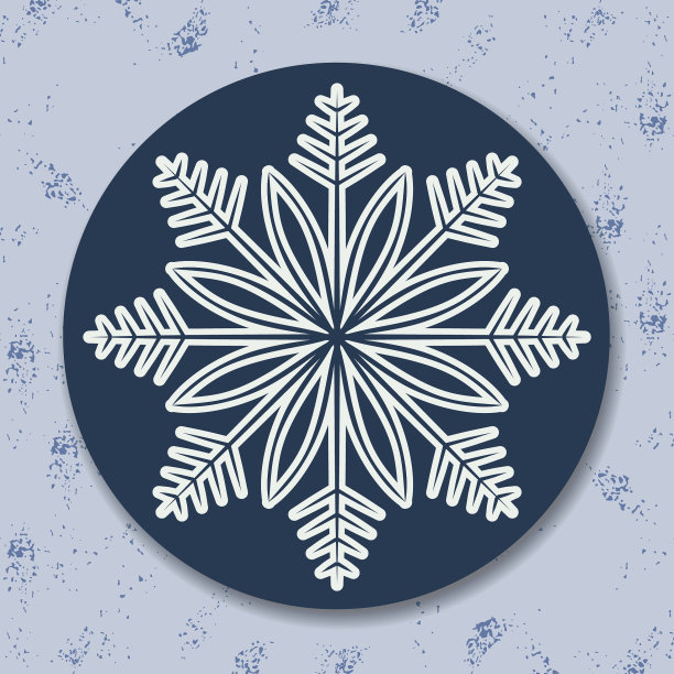 有雪花的圣诞图标图片下载