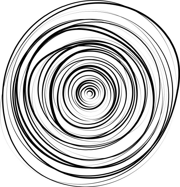 同心圆径向辐射环图片下载