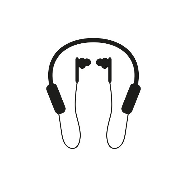 剪影蓝牙耳机图片下载