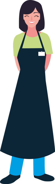 孤立的卖家女性设计图片下载