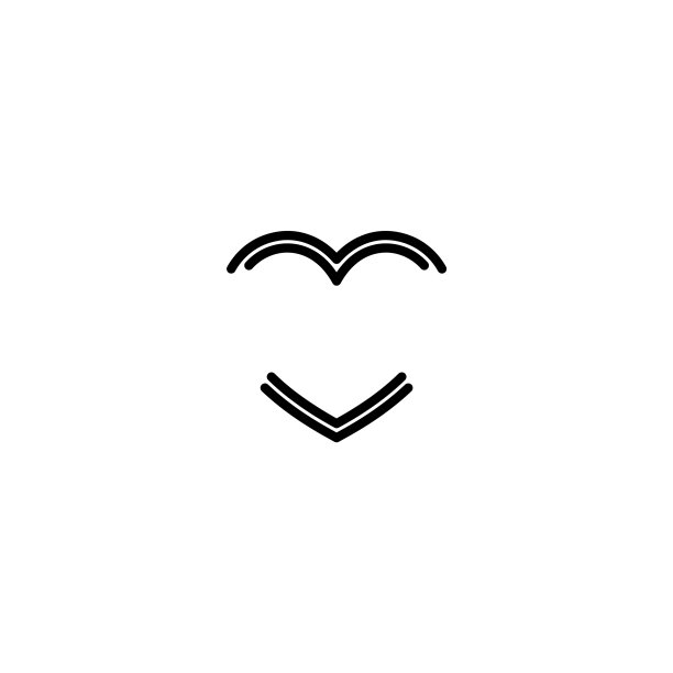 爱标志设计单线风格独特图片下载