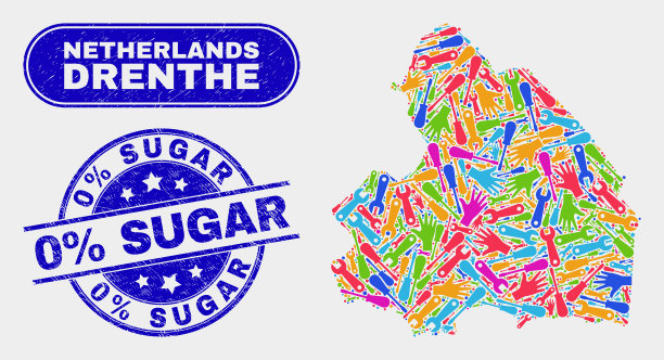 集合德伦省地图和grunge 0图片下载