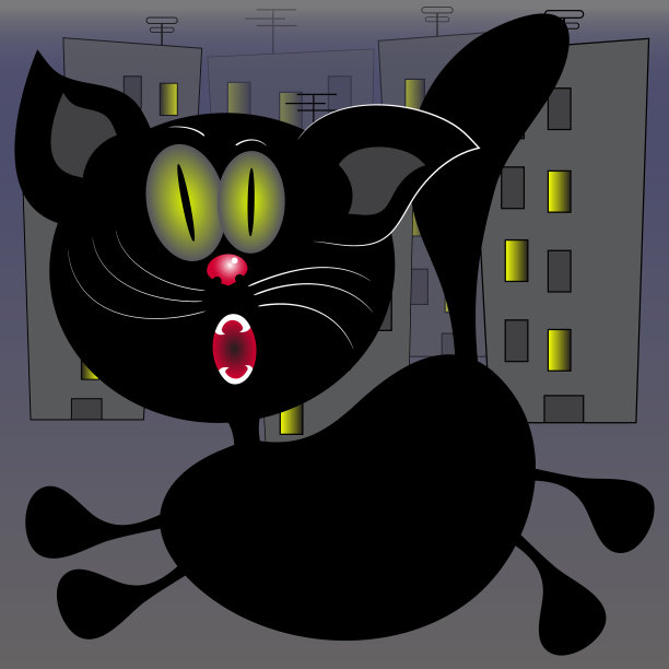 夜城里的猫图片下载