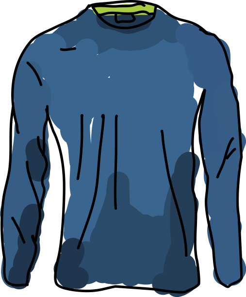 白色背景上的蓝色夹克图片下载