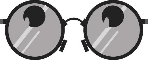 白色背景上的墨镜图片下载