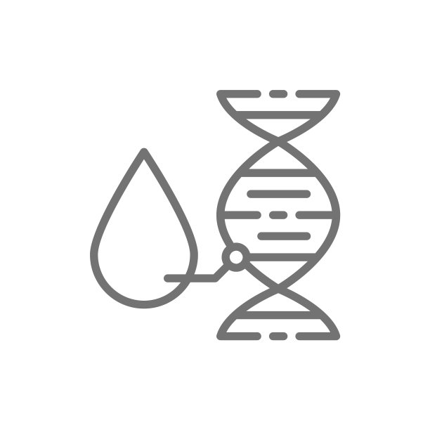 血液检测DNA血线图标图片下载