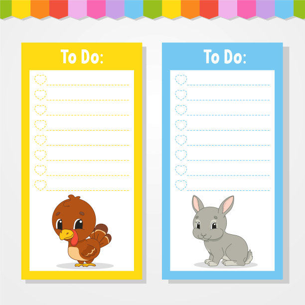 为做列表的孩子空模板隔离颜色图片下载