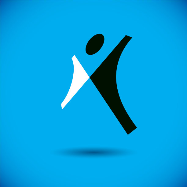 一个快乐的抽象的人举起双手图片下载