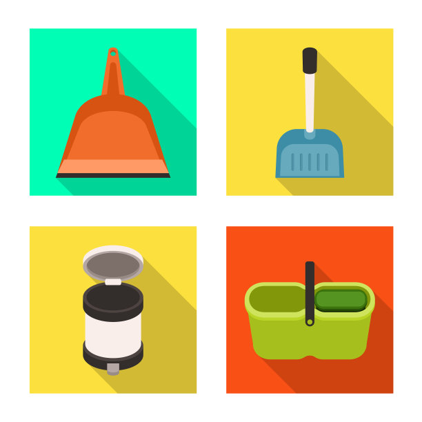 设计清洁和家庭标志集图片下载