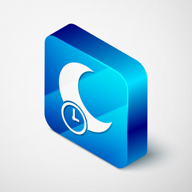 等距睡眠月亮图标孤立在白色图片下载