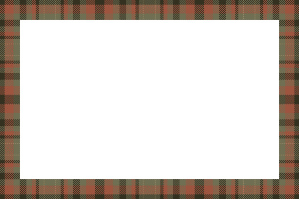 复古框苏格兰边界图案复古图片下载