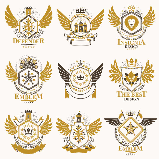 系列纹章纹饰外套臂图片下载