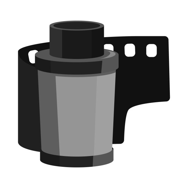 孤立物体滚动和相机标志图片下载