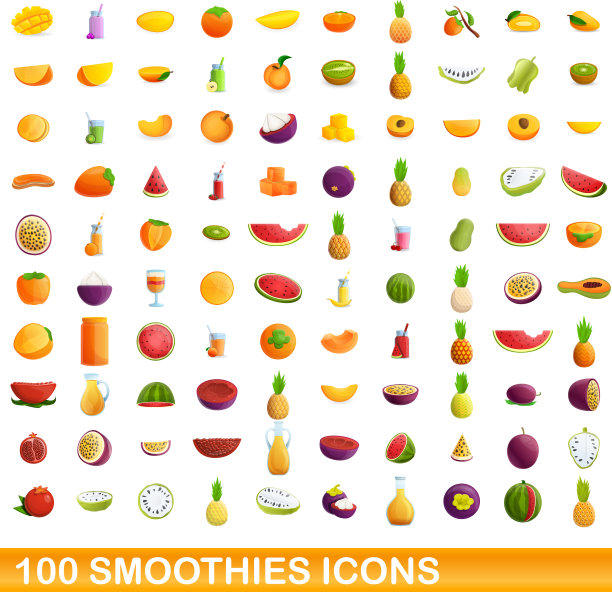 冰沙图标设置卡通风格图片下载