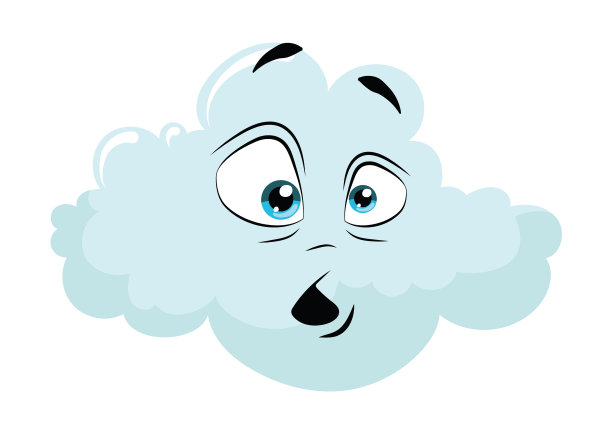 卡通云与脸图片下载