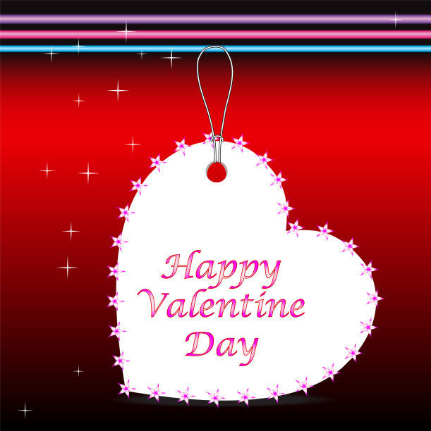 情人节快乐用白心挂暗图片下载