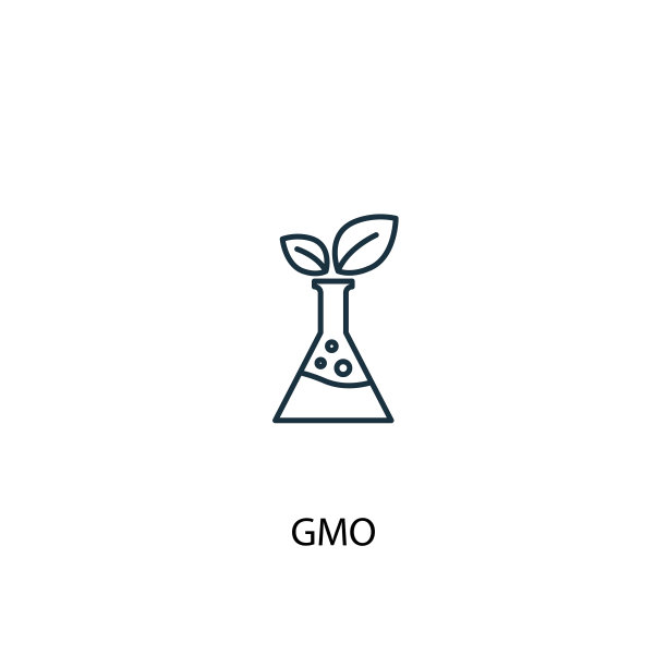 转基因概念线图标简单的元素图片下载