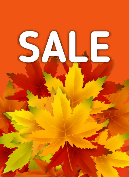 秋季销售背景模板与秋季图片下载