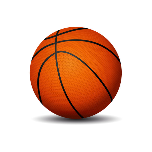 白底篮球特写镜头图片下载