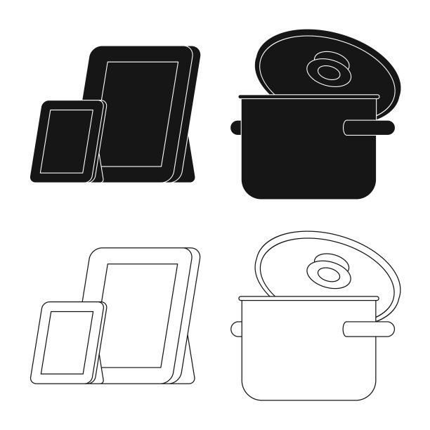 孤立对象的舒适性和设备符号图片下载