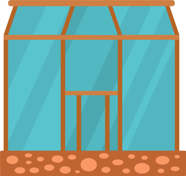 温室图标扁平化风格图片下载