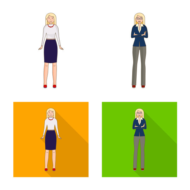 孤立物体姿态和情绪符号的集合图片下载