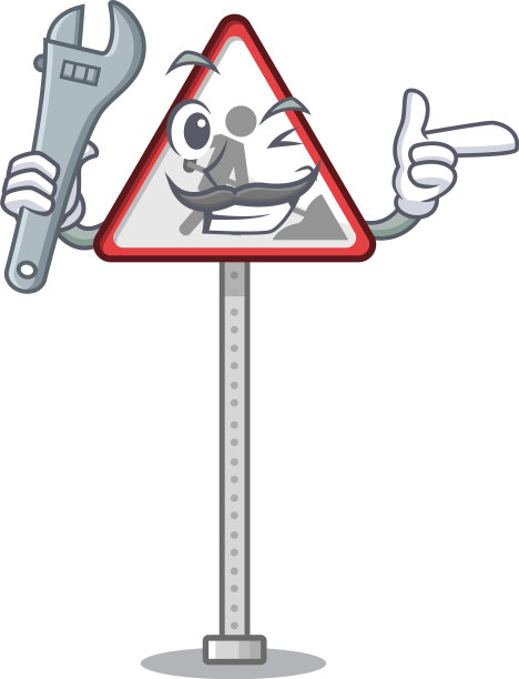 机修工玩具路工标志吉祥物形状图片下载