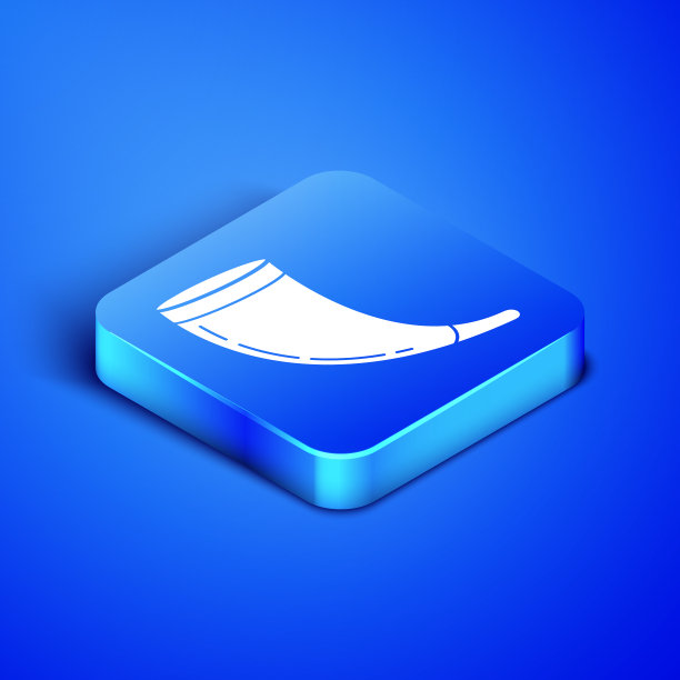 等距传统羊角羊角标志图片下载