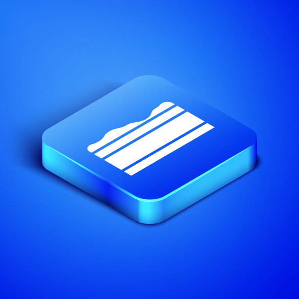 等距布朗尼巧克力蛋糕图标隔离上图片下载