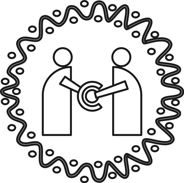 圈旋转承诺团队合作图片下载