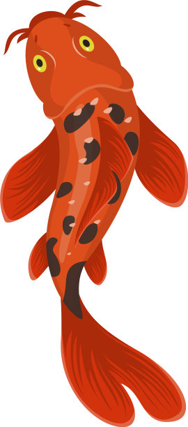 腼腆的鱼图标东方日本红鱼图片下载