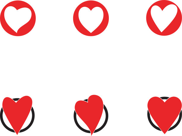 爱的标志和符号模板图片下载