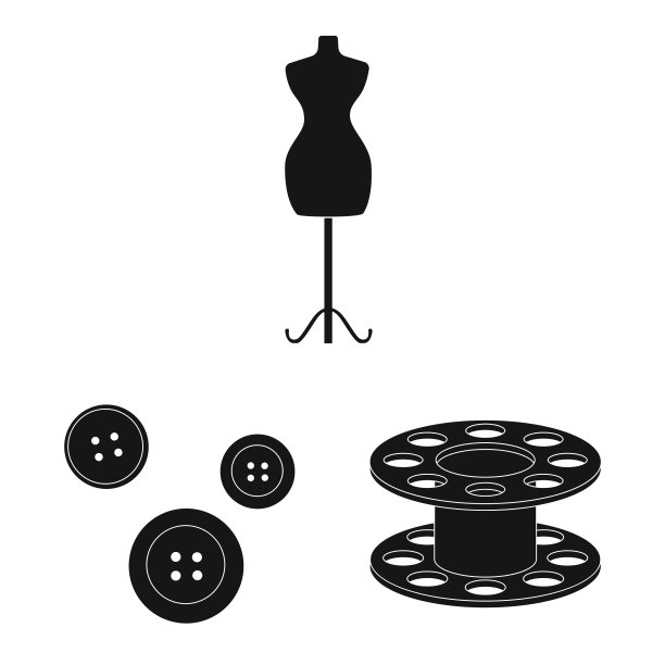 孤立的对象工作室和工业符号集图片下载