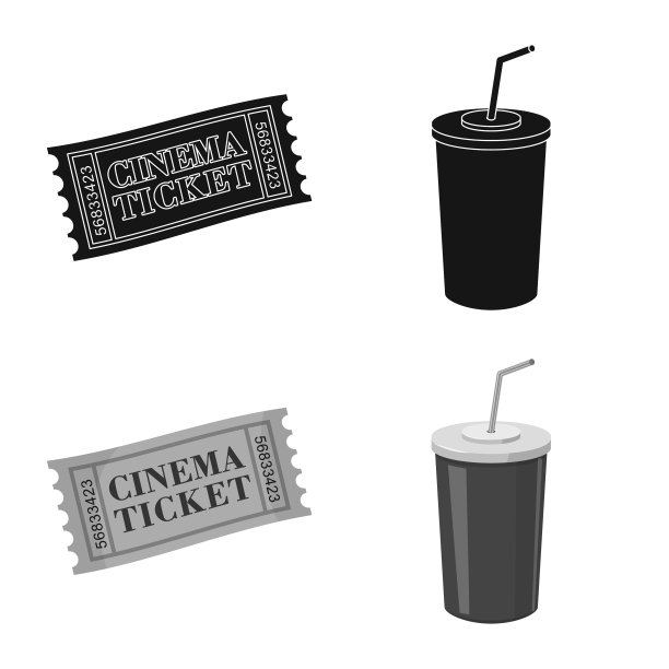 孤立的对象电视和拍摄图标图片下载