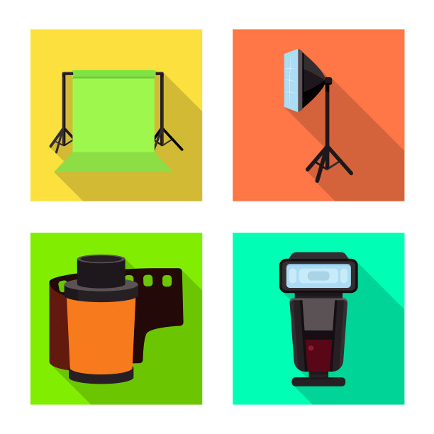 设计摄影和工作图标集图片下载