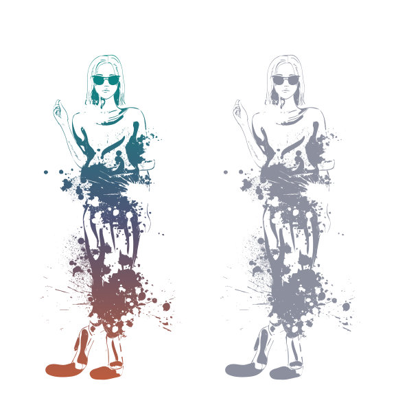 时尚看女孩图片下载