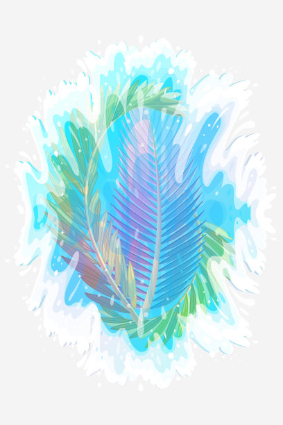 海潮浪花元素图片下载