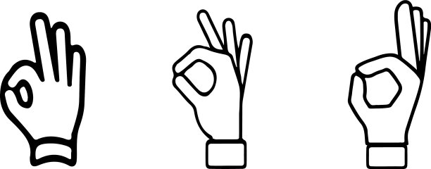 抽象的手符号图片下载