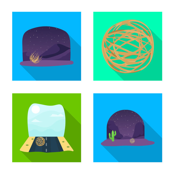 设计景观和自然标志集图片下载