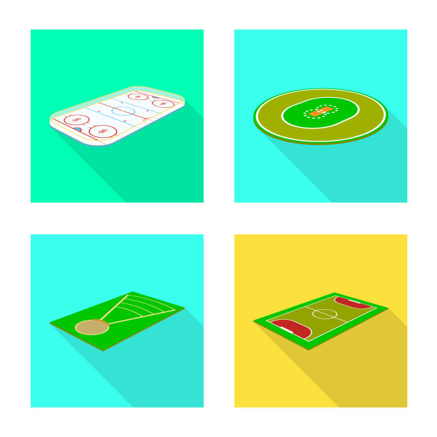 设计操场和运动标志图片下载