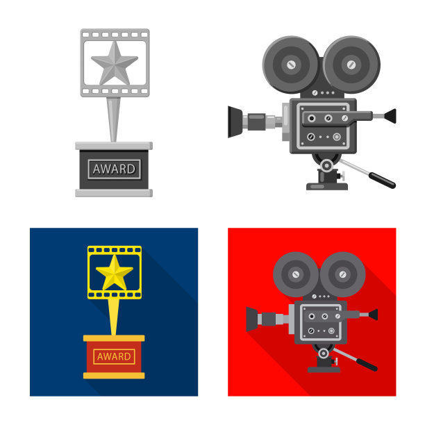 孤立对象电视和拍摄符号图片下载