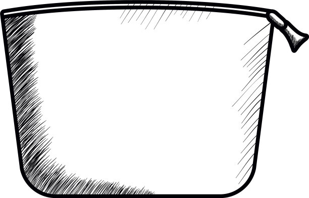 化妆盒手柄孤立图标图片下载