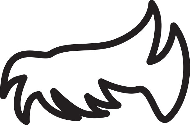 头发图形设计模板孤立图片下载