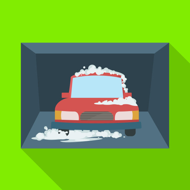 设计汽车和洗车标志集汽车和图片下载